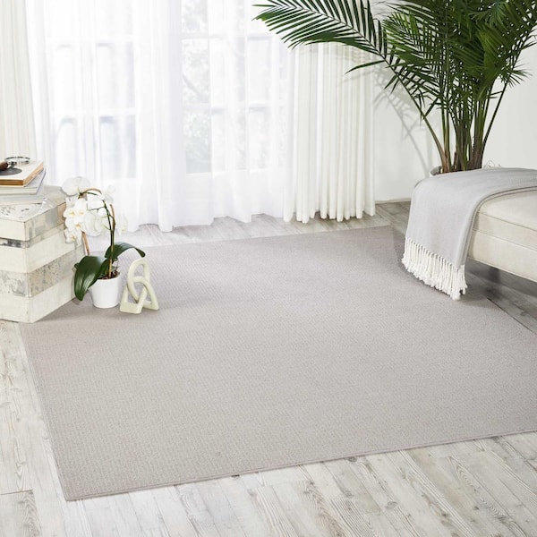 Terrain Smoke 8 ft. x 10 ft. Custom Area Rug with Pad