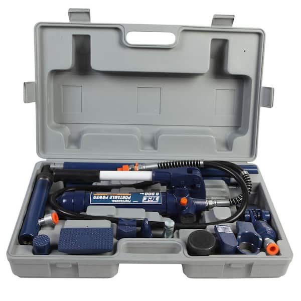 TCE 4-Ton Porta Power Hydraulic Body Frame Repair Tool Kit with Carrying Case