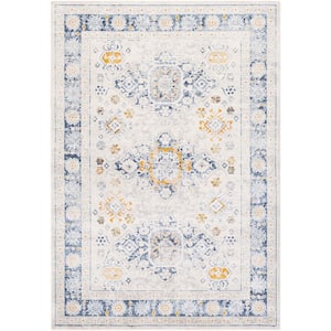 Porto Off-White Traditional 5 ft. x 7 ft. Indoor Area Rug