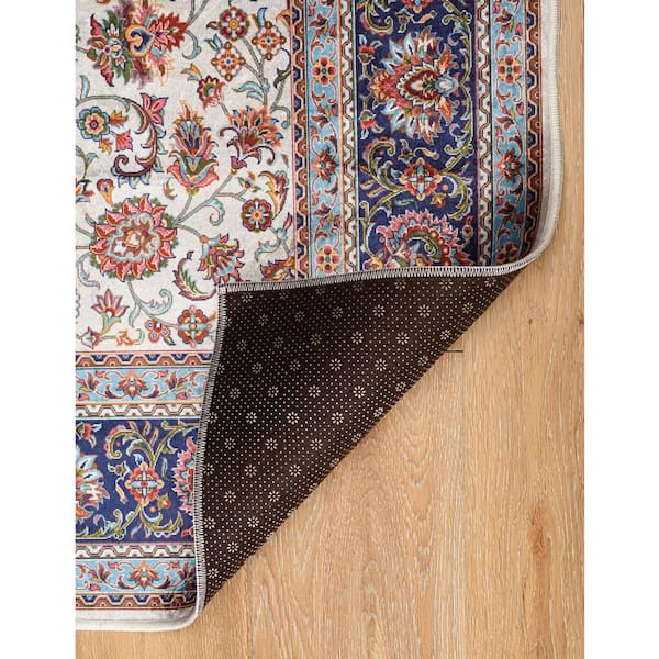 Echelon Fran Ivory/Blue 2 ft. 2 in. x 3 ft. 2 in. Accent Rug