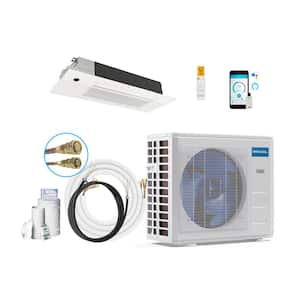 E Star DIY 4th Gen 18,000 BTU Ductless Mini Split Heat Pump Complete System with Cassette - 230V