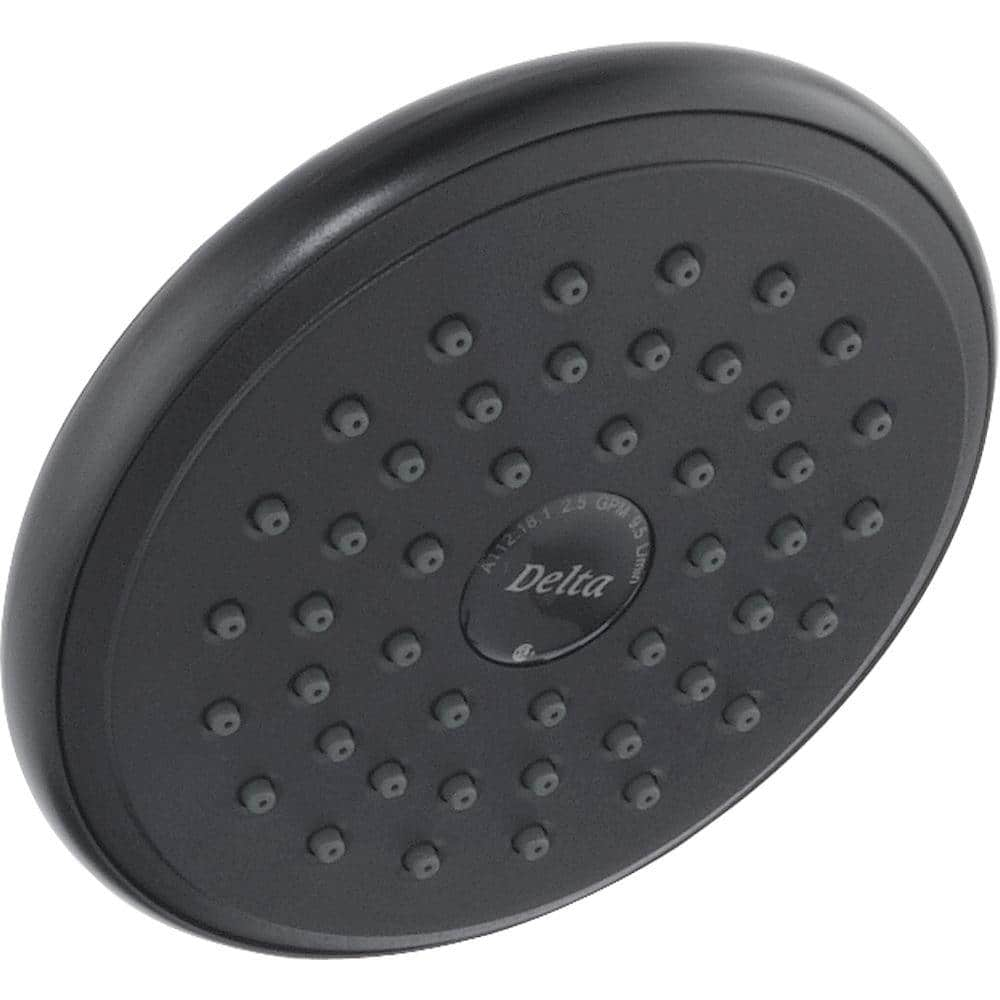 UPC 034449570213 product image for 1-Spray Patterns 2.5 GPM 5.13 in. Wall Mount Fixed Shower Head in Venetian Bronz | upcitemdb.com