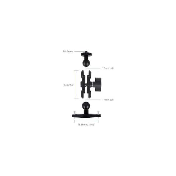 Magnetic Camera Mount For GoPro Hero/Insta 360 / DJI OSMO/AKASO Action Camera,3.46 Inch Diam Magnetic Rubber Coating Base,10 Inch Length Adjustable Aluminum Alloy Arm - View #3