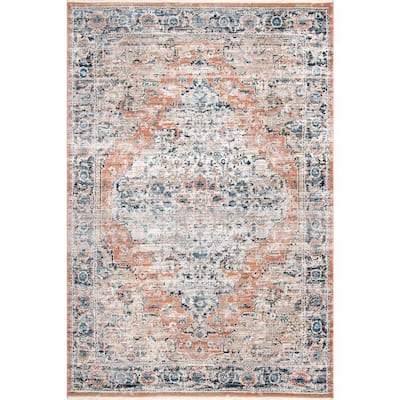 Piper Shaded Snowflakes Beige 10 ft. x 14 ft. Area Rug
