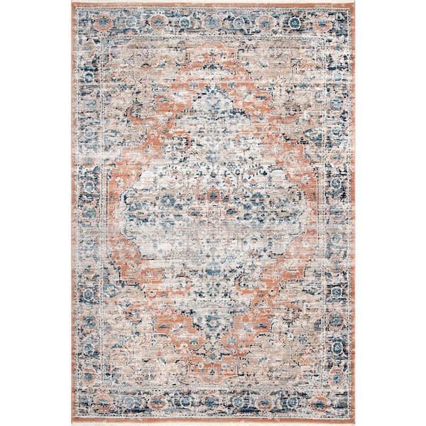 Home Decorators Collection Piper Shaded Snowflakes Beige 10 ft. x 14 ft. Area Rug