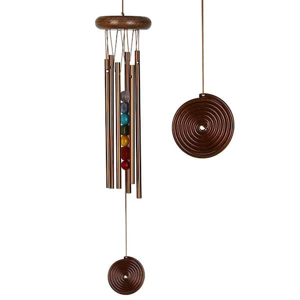 WOODSTOCK CHIMES Signature Collection, Woodstock Chakra Chime, 17 in. Bronze Wind Chime CC7BR