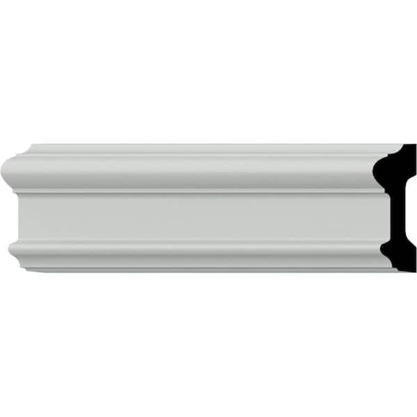 Ekena Millwork SAMPLE - 1-1/4 in. x 12 in. x 3-5/8 in. Polyurethane Bedford Chair Rail Moulding