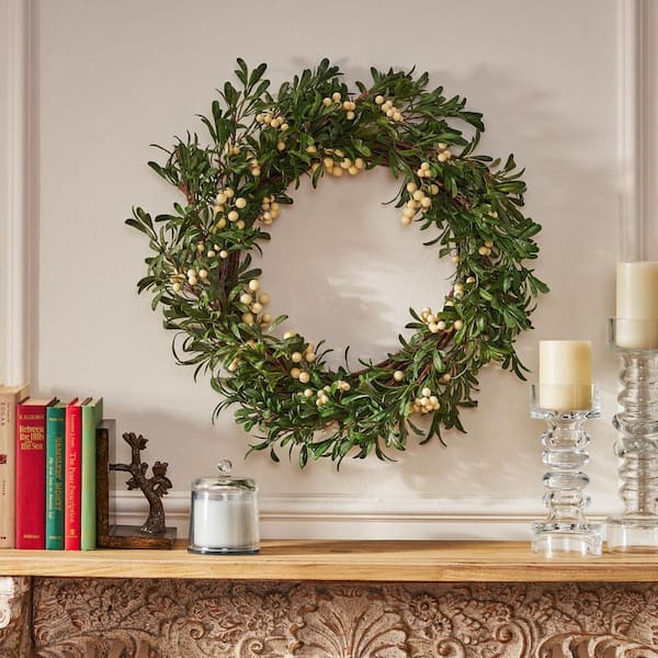 Noble House Mariette 4.5 ft. Snowberry Artificial Christmas