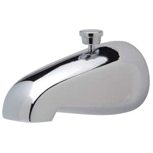Temp-Gard Cast Brass Tub Spout with Pull-Up Diverter, Chrome