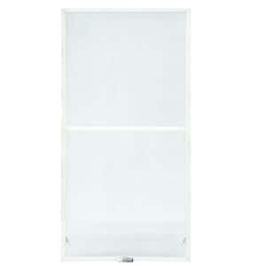 23-7/8 in. x 34-27/32 in. 200 and 400 Series White Aluminum Double-Hung Window TruScene Insect Screen