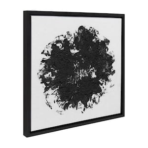 "Abstract Black and White" by Mentoring Positives, 1-Piece Framed Canvas Abstract Art Print, 22 in. x 22 in.