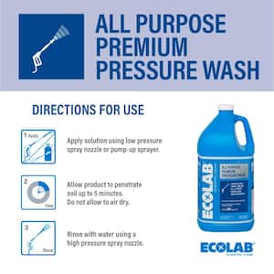 1 Gal. All Purpose Premium Pressure Wash Concentrate, Removes Stains on Patios, Cars, Wood and Utility Trailers