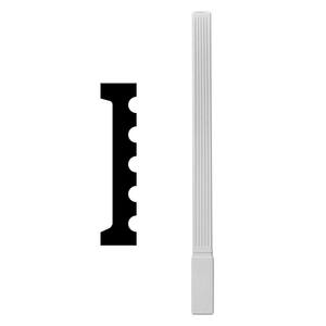 1-3/8 in. x 6 in. x 90 in. Primed Polyurethane Fluted Pilaster Moulding