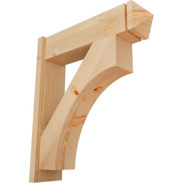 Ekena Millwork 8 in. x 32 in. x 28 in. Westlake Arts and Crafts Smooth Douglas Fir Outlooker