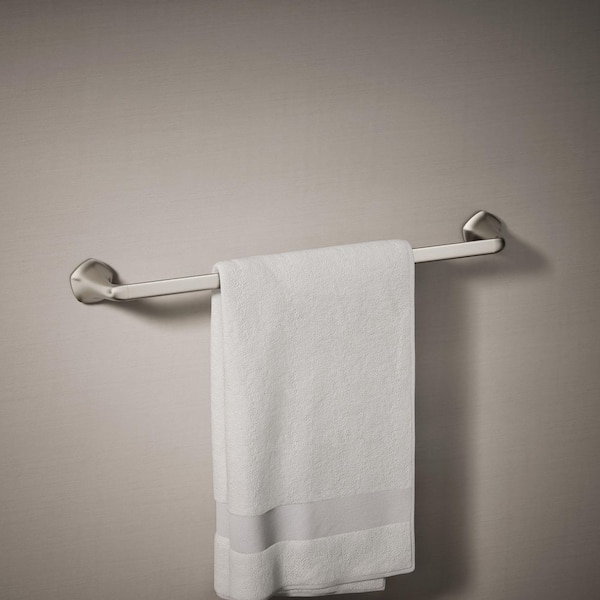 Sundae 24 in. Single Wall Mounted Towel Bar in Vibrant Brushed Nickel