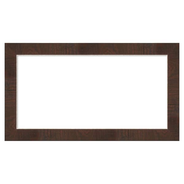 Wildwood Brown Narrow 27 in. x 15 in. Polystyrene Framed Dry Erase Magnetic Memo Board