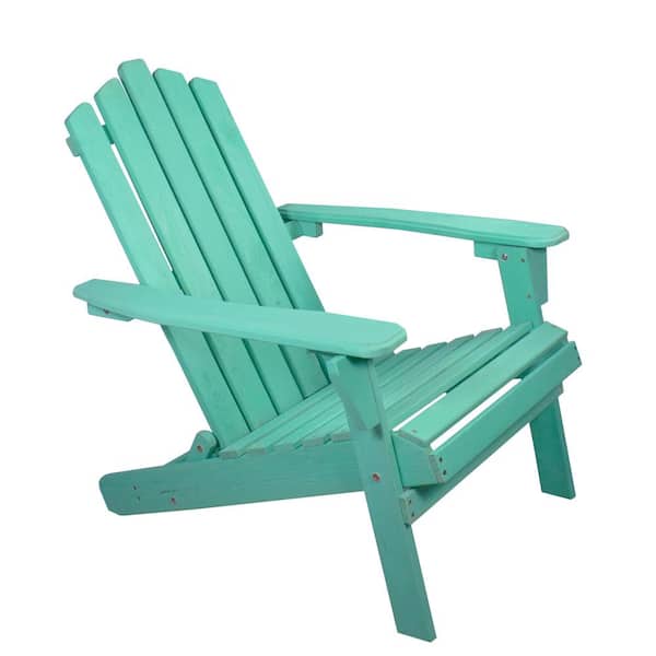 Northlight 36 in. Green Classic Folding Wooden Adirondack Chair