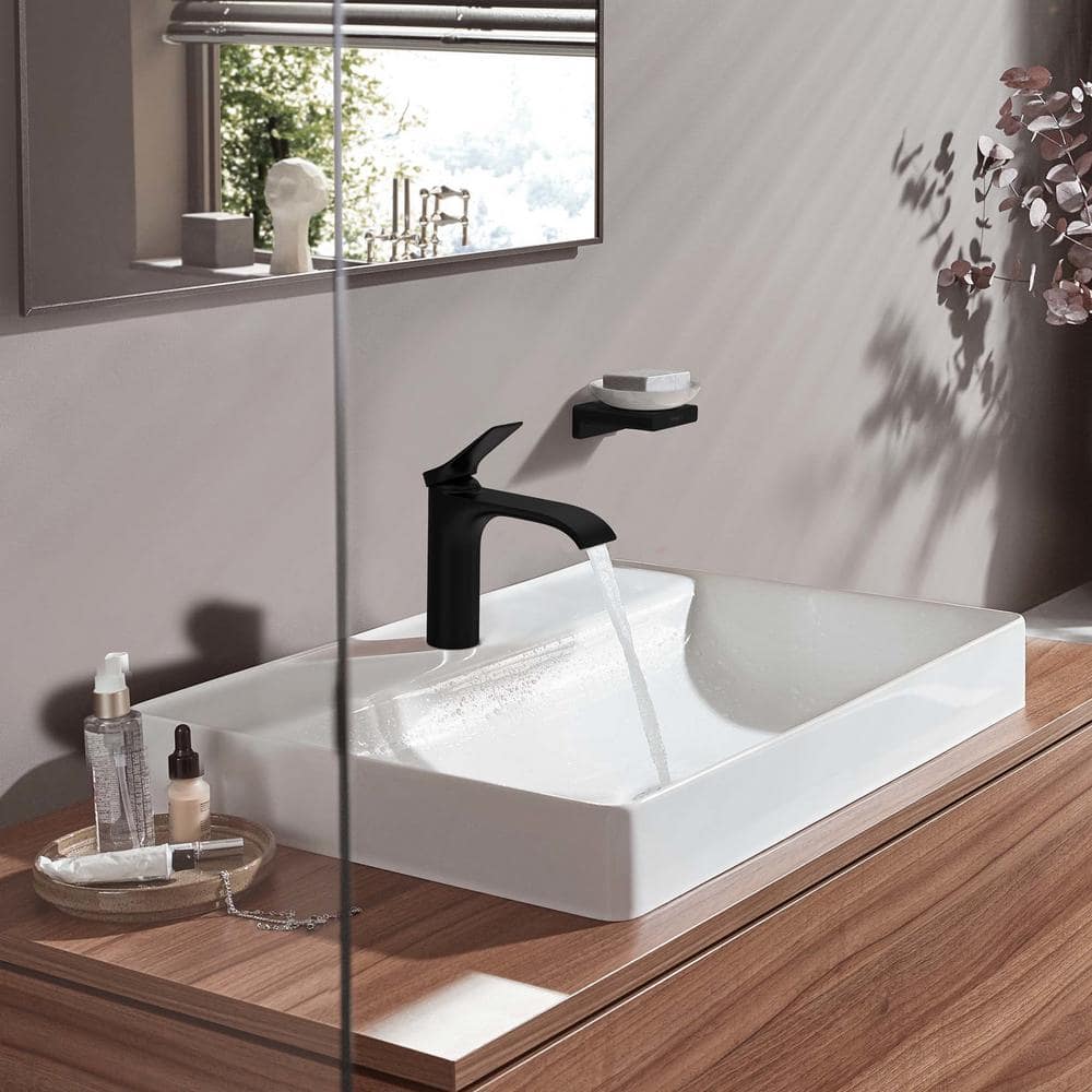Matte Black Brass Single Hole Modern Faucet