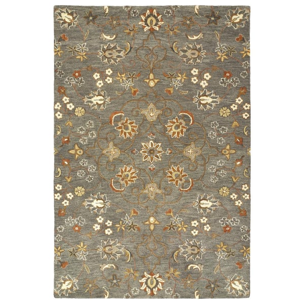 Kaleen Helena Pewter Green 12 ft. x 15 ft. Area Rug