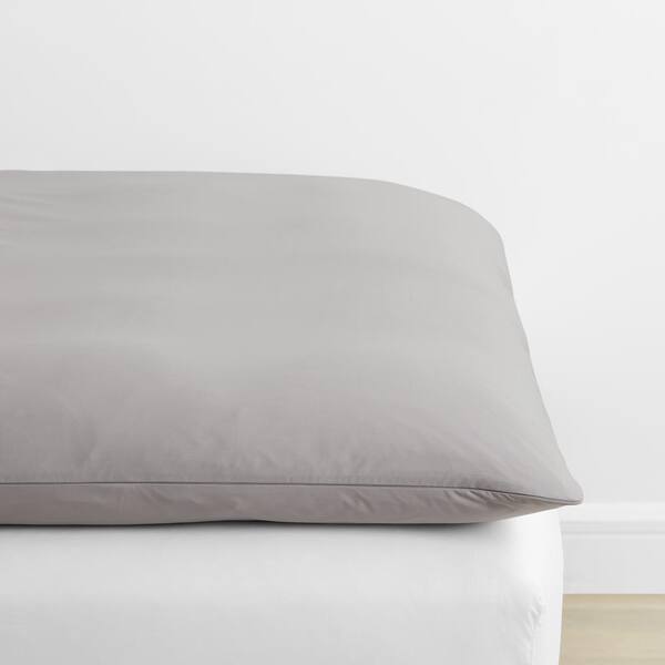 Company Cotton Percale Gray Smoke Featherbed Cover