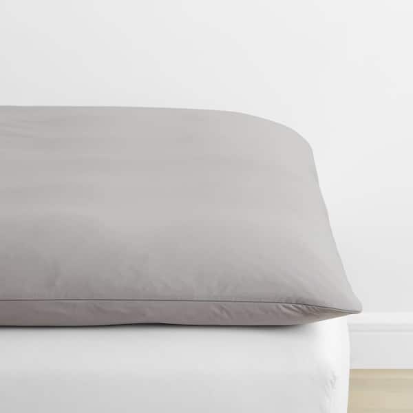 Company Cotton Percale Gray Smoke Featherbed Cover