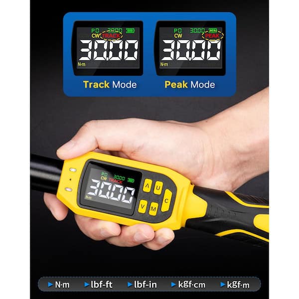 MYWISH 1/4 in. Drive Digital Torque Wrench Set (13.5-265 in.-lb