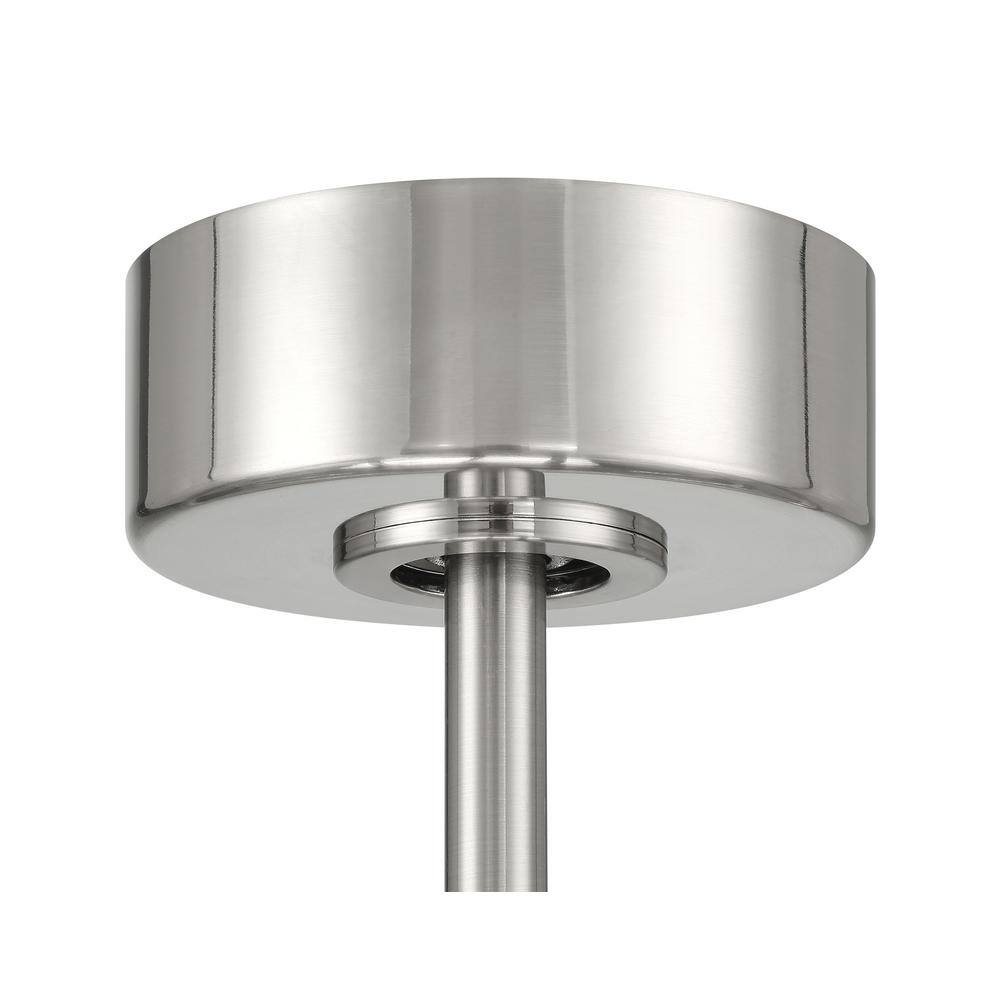 Brushed Polished Nickel 18" Ceiling Fan with LED Lights and Remote