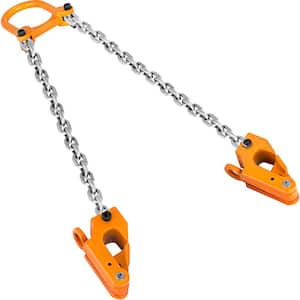 Drum Lifter 2000 lbs. Capacity 55 Gallon Drum Clamp Lifting Chain G80 Chain Drum Lifter for Plastic and Metal Drum