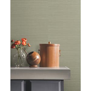 Natural Sisal Pine Peel and Stick Grasscloth Wallpaper