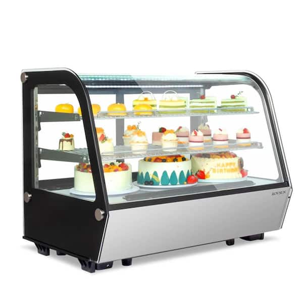 5.7 cu. ft. Commercial Refrigerator Display in Black and Silver