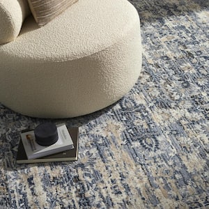 Mable Blue 4 ft. x 6 ft. Indoor Area Rug