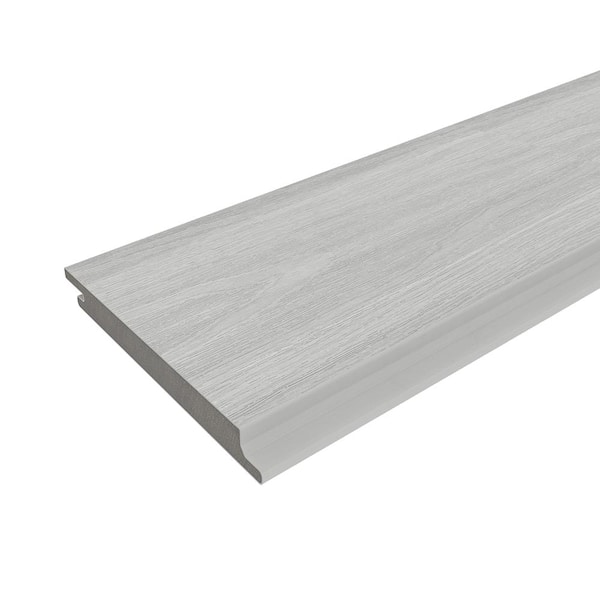 NewTechWood All Weather System 5.5 in. x 192 in. Composite Siding in Icelandic Smoke White (49-Piece)