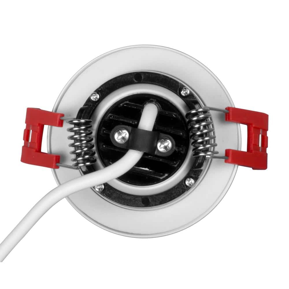 White Aluminum 2-Inch LED Gimbal Recessed Downlight
