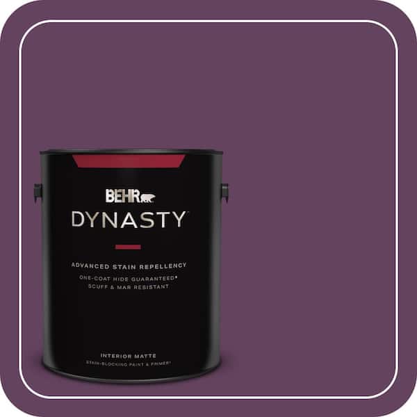 BEHR DYNASTY 1 gal. #BIC-36 Grape Fizz Matte Interior Stain-Blocking Paint & Primer
