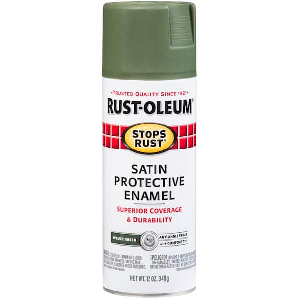 12 oz. Satin Moss Green General Purpose Spray Paint