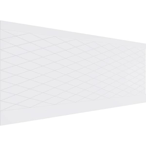 Ekena Millwork 40-in H x 94-1/2-in W 26.24 sq. ft. Linked Diamond PVC Wainscot Paneling Kit