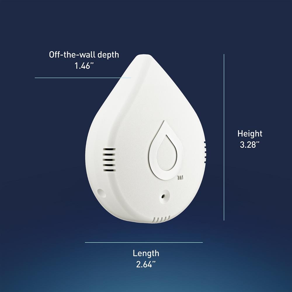 Moen Flo Smart White Battery-Powered Water Leak Detector