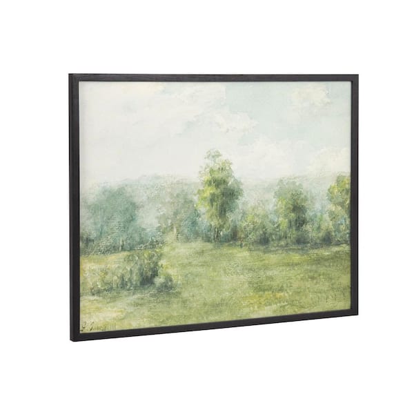 Kate and Laurel Gallery George Inness Landscape by Black Framed Art Print 20 in. x 16 in.
