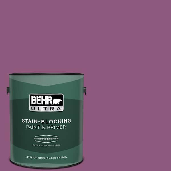 BEHR ULTRA 1 gal. #PPU1-18 Peru Extra Durable Semi-Gloss Enamel Interior Paint & Primer