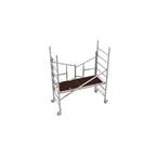 6 ft. H x 5.4 ft. W x 2.6 ft. D Aluminum Lightweight Folding Easy-Set Scaffold Rolling Tower, 800 lbs. Load Capacity