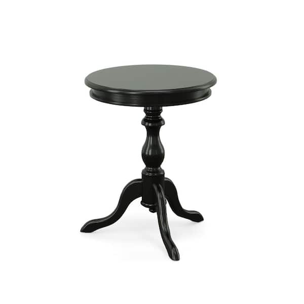 Carolina Cottage Gilda Antique Black Side Table 1925 AB The Home Depot