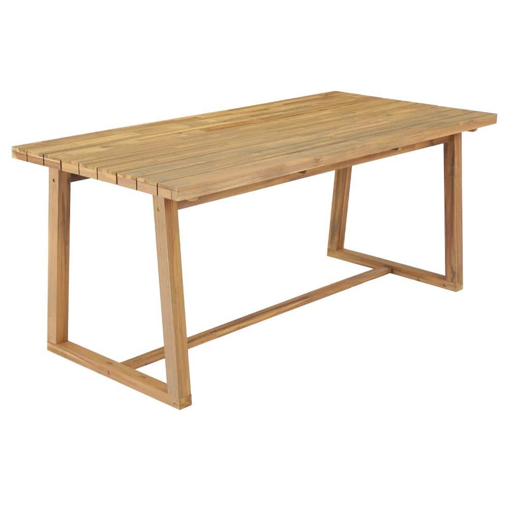 Wood Rectangular Outdoor Dining Table price history on PriceWatchPro