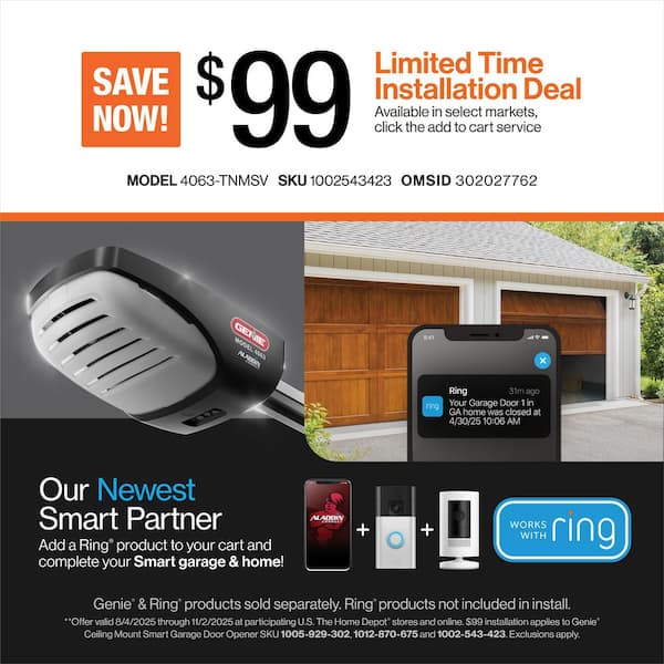Signature Series 2 HPc Screw Drive Wi-Fi Enabled Smart Home Garage Door Opener, 3-Button Remotes and Wall Console