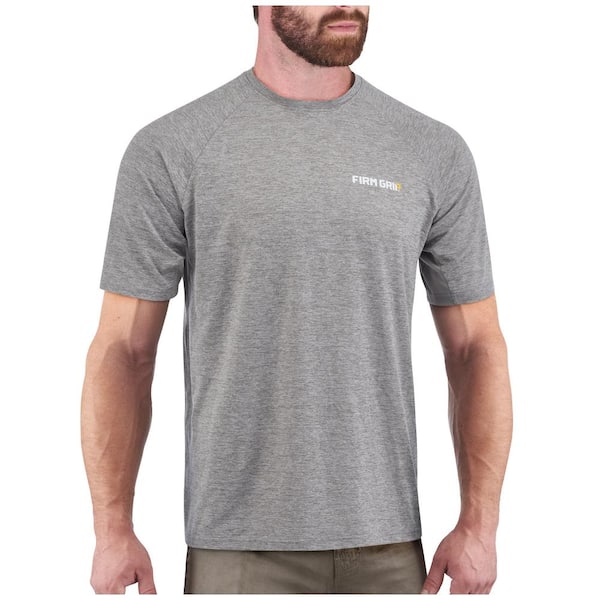 FIRM GRIP Men's X-Large Gray Performance Short Sleeved Shirt 63598-012 -  The Home Depot