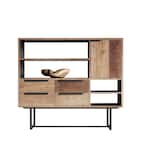 Parisian Factory 48 in. x 54 in. Multicoloured Storage Cabinet