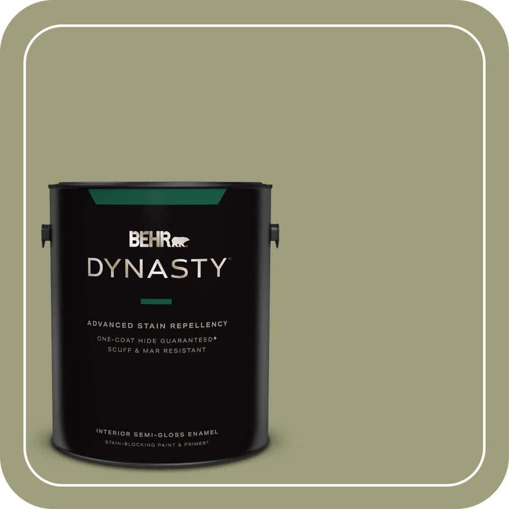 1 gal. #BIC-57 French Parsley Semi-Gloss Enamel Interior Stain-Blocking Paint & Primer price history on PriceWatchPro