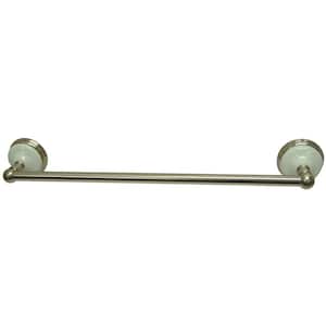 Victorian 18 in. Wall Mount Towel Bar in Brushed Nickel