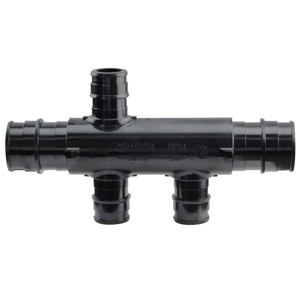 3/4 in. x 1/2 in. PEX-A Barb Inlets x PEX-A Poly Alloy 3-Port Flow-Through Opposing Tee Manifold price history on PriceWatchPro