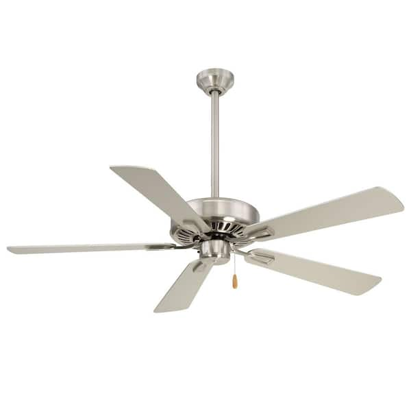 MINKA-AIRE Contractor Plus 52 in. Indoor Brushed Nickel Ceiling Fan