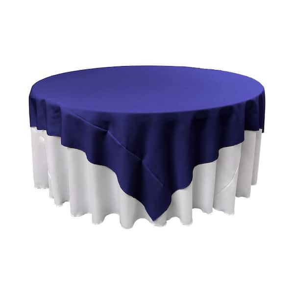 La Linen 72 In X Royal Blue, Linen For 72 Inch Round Table Top